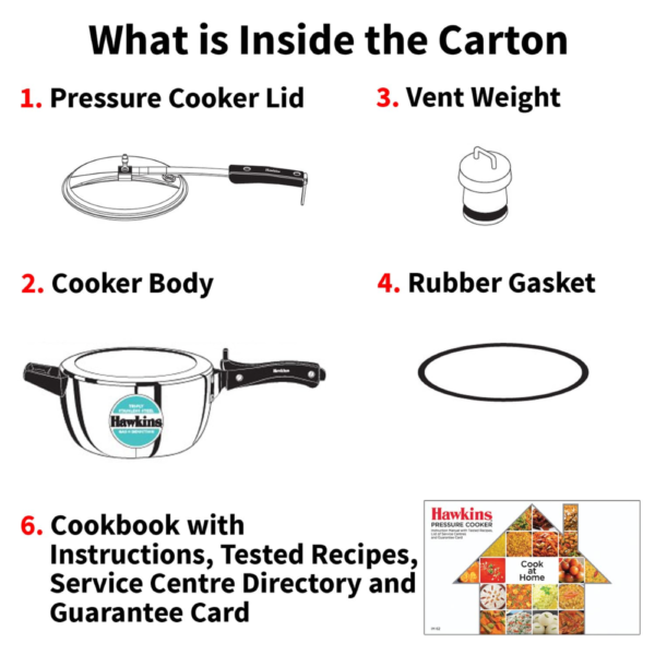 Hawkins 3.5 Litre Triply Stainless Steel Pressure Cooker, Inner Lid Cooker, Silver (HSST35) - Image 11