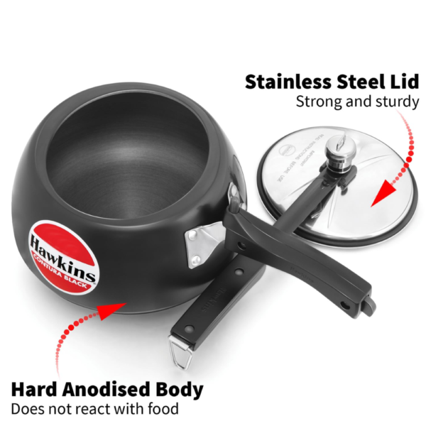 Hawkins Contura Black Pressure Cooker - Image 8
