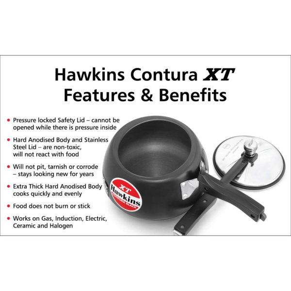 Hawkins Contura Black XT Pressure Cooker - Image 6