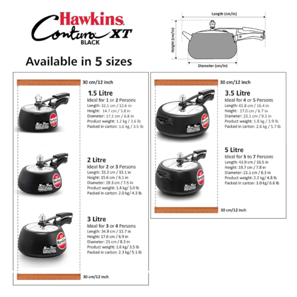 Hawkins Contura Black XT Pressure Cooker - Image 9