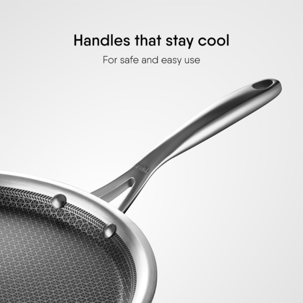 Stahl Triply Stainless Steel Non Stick Tawa | Tri Ply Dosa Tawa | Stainless Steel Scratch Resistant Dosa Tawa with Induction Base | Hybrid 6932, Dia 32 cm - Image 3
