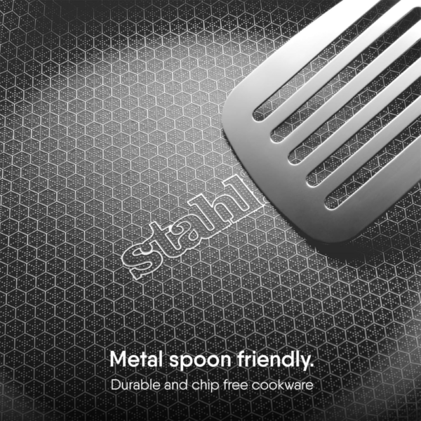 Stahl Triply Stainless Steel Non Stick Tawa | Tri Ply Dosa Tawa | Stainless Steel Scratch Resistant Dosa Tawa with Induction Base | Hybrid 6932, Dia 32 cm - Image 4