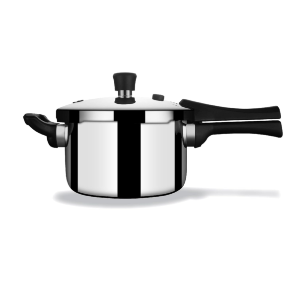 Stahl Xpress Cooker Triply Pressure Cooker Broad, Induction Cooker, Outer Lid Pressure Cooker 5 L, Induction & Gas Stove Compatible, 5 Years Warranty