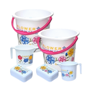 Durable Plastic Bucket Set